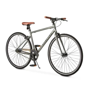 City Road Bike 700C Wheels Unisex Fixed Gear Single Speed Urban Cycling Grey - Picture 1 of 3