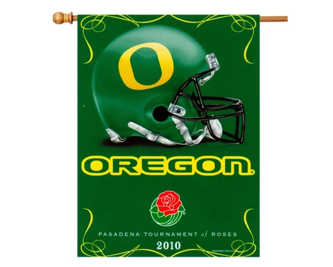 OREGON DUCKS 2010 ROSE BOWL VERTICLE FLAG BANNER 27" X 37" pac12 Cover