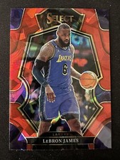 2022-23 PANINI SELECT LEBRON JAMES RED CRACKED ICE PRIZM PARALLEL SP SSP NBA MVP