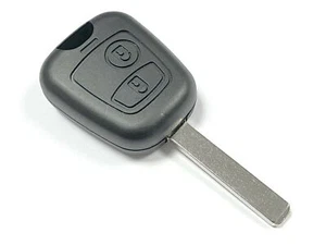 RFC Funda 2 Botones para Peugeot 107 Mando a Distancia Llavero 2005 - 2014 - Imagen 1 de 3