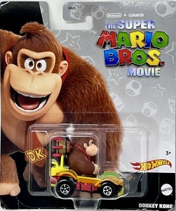 Hot Wheels Super Mario Bros. Movie DONKEY KONG Kart *Very Minor Card Damage* - Picture 1 of 2