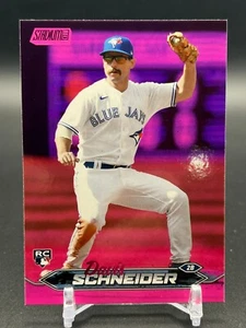2024 Topps Stadium Club Pink Foil David Schneider - Bild 1 von 2