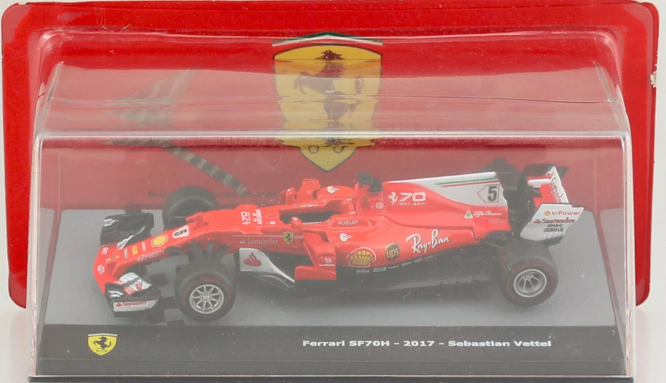Ferrari SF70H Sebastian Vettel 2017 #5 Formel 1  1:43 Modellauto Altaya - Bild 1 von 1