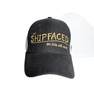 Weiße und graue Truckermütze mit Druckknopflasche I Got Shipsface für krebskranke Kinder - Bild 1 von 7
