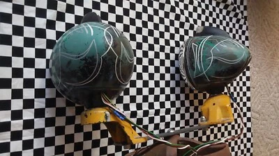 精细指南 682-C 头灯原装一对老式热鼠杆 PATINA RICH — 第 1/4 张图片