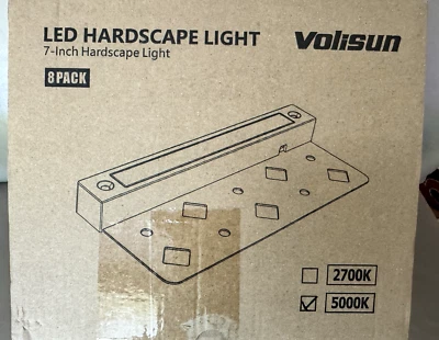 VOLISUN 8 Pack 7" 3W LED Daylight Step / Retaining Wall Hardscape Lights - Image 1 of 4