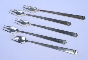 Forchette da cocktail vintage Tiffany & Co. in argento sterling (set di 5) 129 - Foto 1 di 4