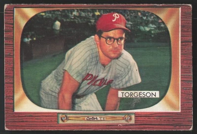Bowman Earl Torgeson 1955 #210 - Philadelphia Phillies - FR Foto 1 de 2