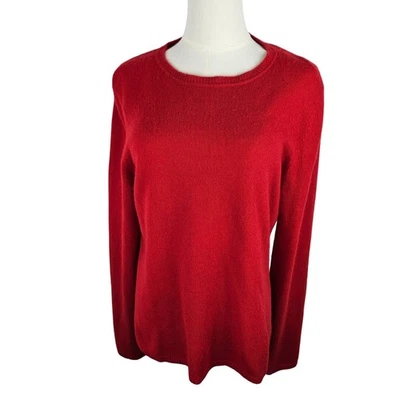 Peck & Peck Womens 2 Ply 100% Cashmere Sweater Large Red Classic - Image 1 of 4