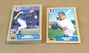 Atlanta Braves Dale Murphy 1987 Topps Team Set With Traded 32 Cards - Picture 1 of 1