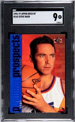 1996 Upper Deck SP Steve Nash #142 SGC 9 - Image 1 of 2