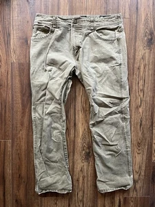 Kuhl Outkast Hose Herren 36x30 Khaki Hellbraun Vintage Patina Dye Canvas Outdoor Wandern - Bild 1 von 7
