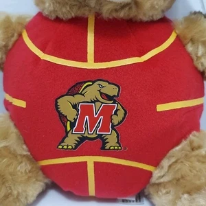 Plushland University of Maryland Terrapins Stuffed Bear In Basketball Shell  - Picture 1 of 7