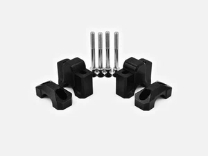 ZIEGER Universal Motorcycle Handlebar Riser 40 mm for Ø 28 mm Handlebar Black - Picture 1 of 2