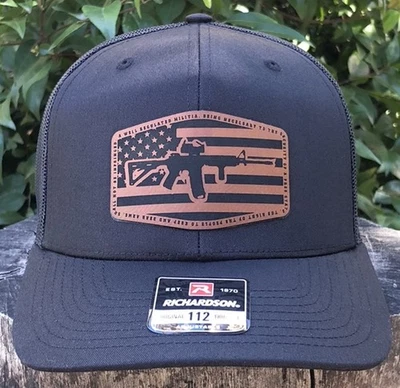 Sombrero Richardson 112 Bandera Americana Segunda Enmienda Ajustable Hecho en EE. UU. Foto 1 de 4