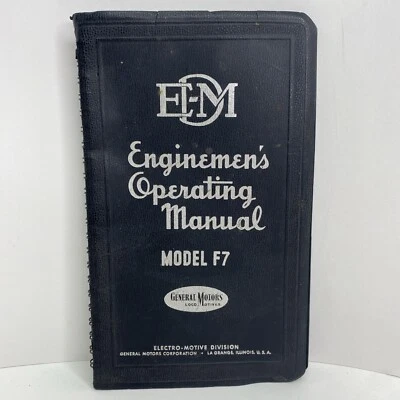 EMD Enginemen's Operating Manual Model F7 Locomotive 1950 no2310 Railroad - Image 1 of 4