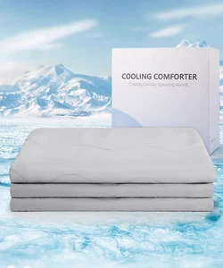 Cooling Comforter Queen Size, Lightweight Cooling Blanket for Hot Sleepers, Soft - Picture 1 of 8