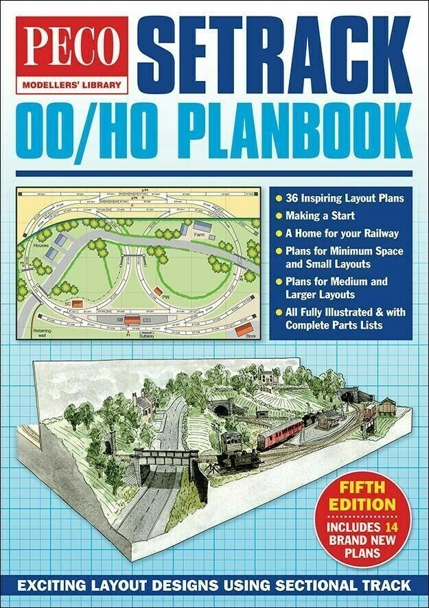 OO/HO Setrack Planbook 5th edition - Peco publications STP-00