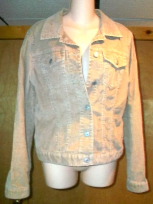Vintage 2004 Western Y2K Tan Khaki Stretch Corduroy GAP Jacket Size M Medium - Image 1 of 4