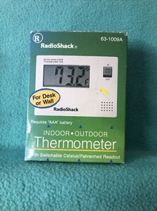 Nib RadioShack Indoor/Outdoor Thermometer Model 63-1009A New K LOT - Picture 1 of 4