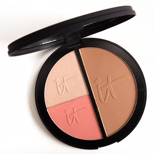 IT Cosmetics Anti-Aging Vitality Face Disc w/ Luxe Brush Blush, Bronzer etc. NIB - Picture 1 of 2