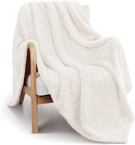 Extra Large Fuzzy Fleece Throw Blanket for Couch, 50X70 Inch Fluffy Warm Soft Ja - Picture 1 of 12