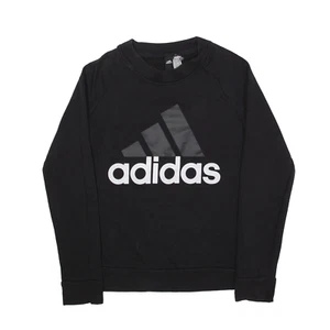 ADIDAS Sweatshirt Black Boys S - Picture 1 of 6
