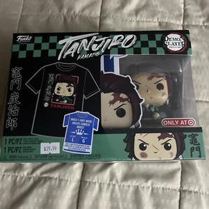 Tanjiro Kamado Funko Pop + ¡Paquete de Camisa! Target Exclusive (Talla L) Demon Slayer - Imagen 1 de 6