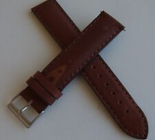 NEW/NOS SWISS ARMY OEM 19mm BROWN LEATHER BAND/STRAP For Men's CENTINEL Watch