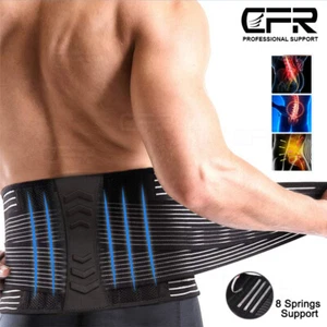 Cinturón de soporte lumbar de doble tracción para aliviar el dolor de cintura inferior hombres mujeres - Imagen 1 de 13