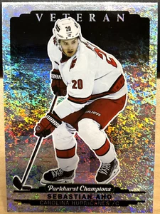 2022-23 22/23 Parkhurst Champions Speckled #255 Sebastian Aho Carolina Hurricane - Picture 1 of 2