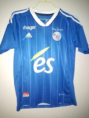 MAILLOT FOOTBALL R.C STRASBOURG N°25 AJORQUE TAILLE 11 / 12 ANS - Photo 1/2