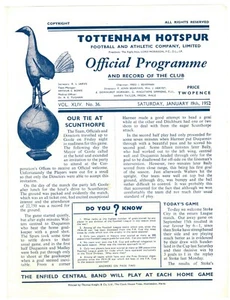 TOTTENHAM v STOKE CITY 1951/52  Spurs Official Match Programme Division 1 - Picture 1 of 1