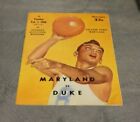 1956 Ncaa Basketball Maryland Terps Vs Duke Blue Devils College Program Very Rar