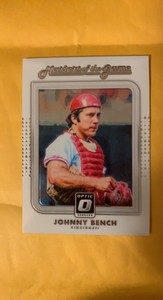2016 Donruss Optic Masters Of The Game Johnny Bench Cincinnati Reds #MG15