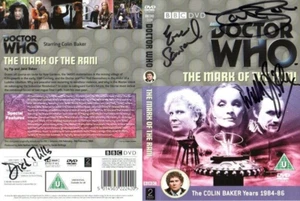 Doctor Who: Das Zeichen von Rani DVD Cover signiert von Colin Baker, William Ilkley +2 - Bild 1 von 1