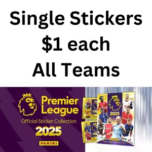 Panini Premier League Sticker Collection 2025 - SINGLE STICKERS ($1 EACH) - Picture 1 of 12