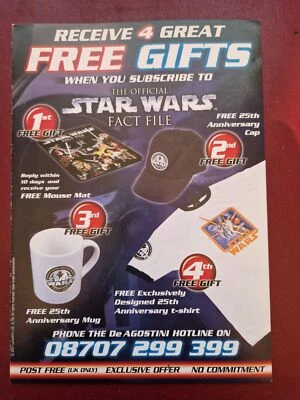 The Official Star Wars Fact File - Subscription Form - Leaflet - Flyer - B14652 - Bild 1 von 3