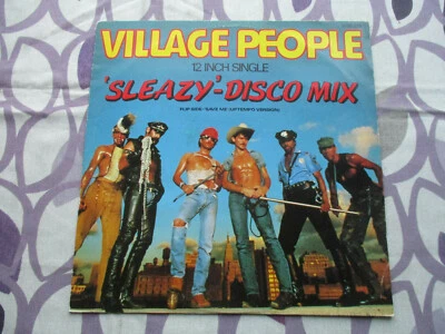 VILLAGE PEOPLE 12" DISCO SINGLE SLEAZY DISCO MIX ORIGINAL 1979 UK 2 TRACK 12" Foto 1 de 4