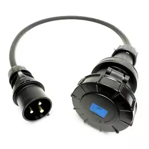 Adattatore di alimentazione CEEform Commando 32 amp a 63 amp Black Events (3x6 mm) - Foto 1 di 2
