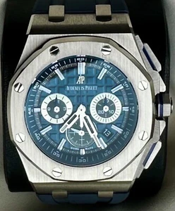 Audemars Piguet Royal Oak Offshore Blue Men's Watch - 26480TI.OO.A027CA.01 - Picture 1 of 16