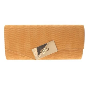 Fashion Leatherette Evening Clutch Bag PDP076-YEL - Picture 1 of 3