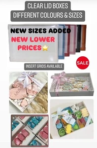 CLEAR LID BOXES-Empty pick & mix sweet box with window & Inserts - Picture 1 of 24