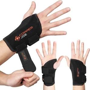 Copper Joe Carpal Tunnel Wrist Brace for Day and Night Support Right hand S/M - Picture 1 of 5