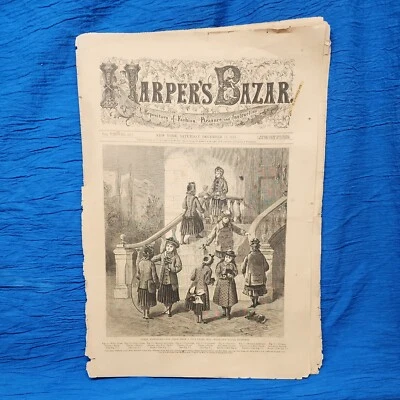 Harpers Bazar December 12 1875 Ephemera - Image 1 of 4