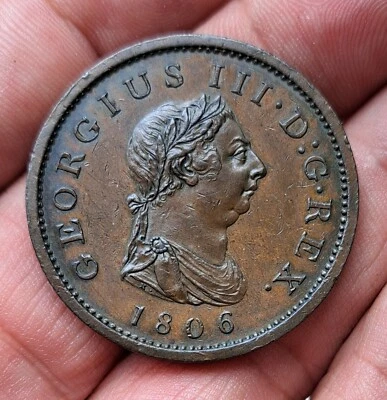 1806 GEORGE III - Copper Proof  PENNY...P1327 - Image 1 of 2