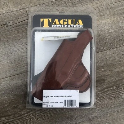 Funda PISTOLA Tagua Ruger SR9 Cuero Marrón Giratoria Izquierda Rotura Pulgar   Foto 1 de 2