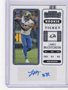 2022 Panini Contenders Lance McCutcheon Rookie Ticket Auto - Picture 1 of 2
