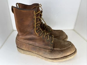 Red Wing 877 Mens 11 D 8-Inch Classic Moc-Toe Boots - Picture 1 of 6