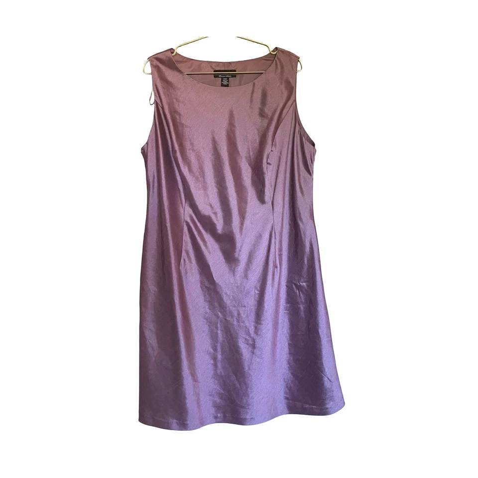 R&M Richards Womens Petite 24WP Purple Sleeveless Sheath Dress Formal Occasion - Image 1 of 4